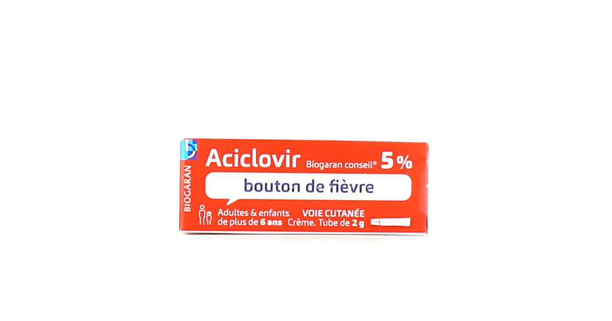 Zovirax Crème Prix