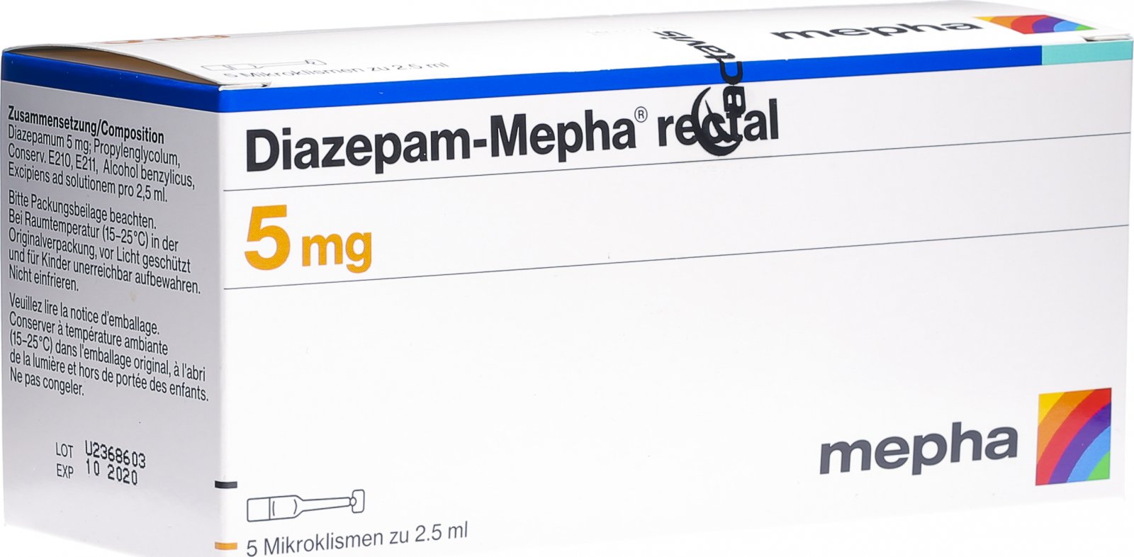 Diazépam 5mg