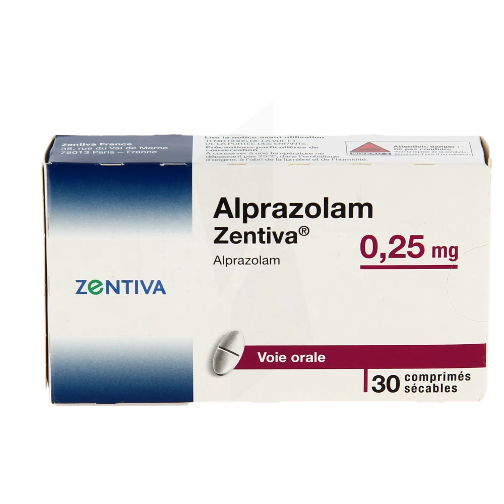 Alprazolam 0.25 generique de quoi