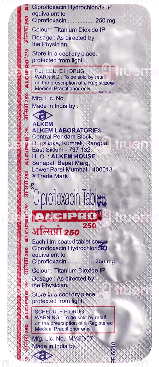 Ciprofloxacin 250mg Emc
