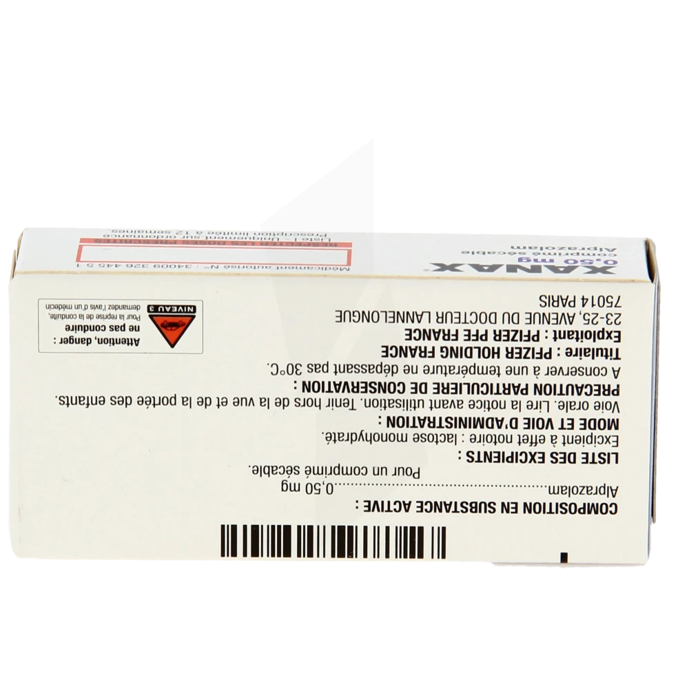 Alprazolam 0.5 prix france