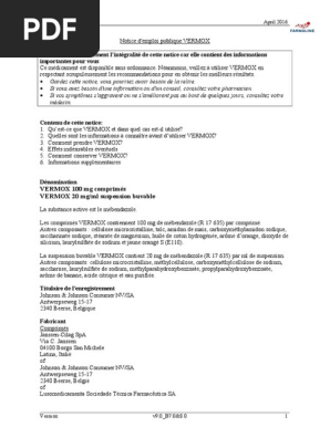 Vermox sans ordonnance belgique