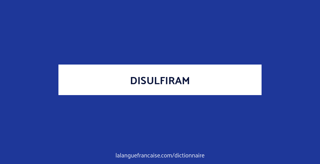 Acheter Disulfiram En Ligne