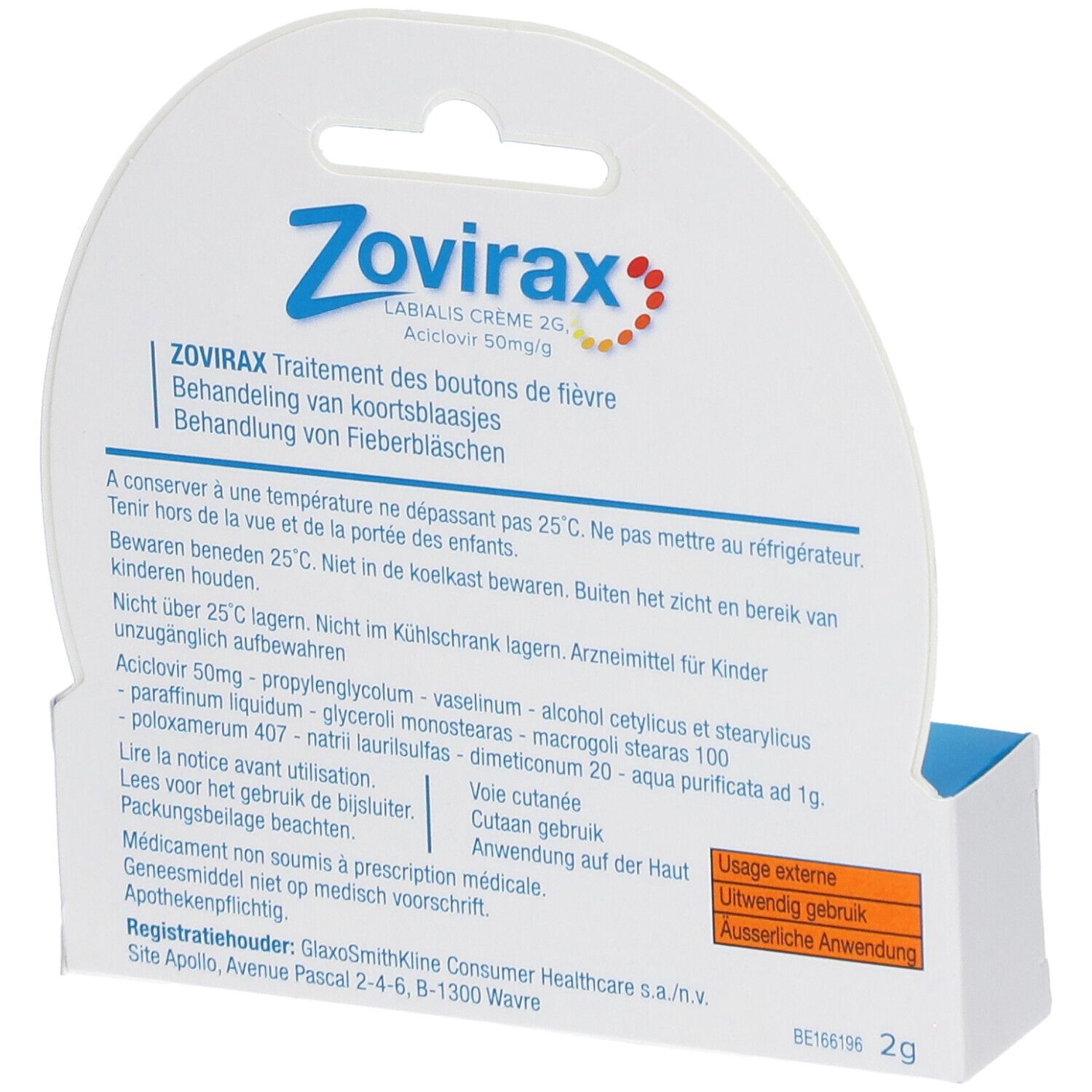 Zovirax prix belgique