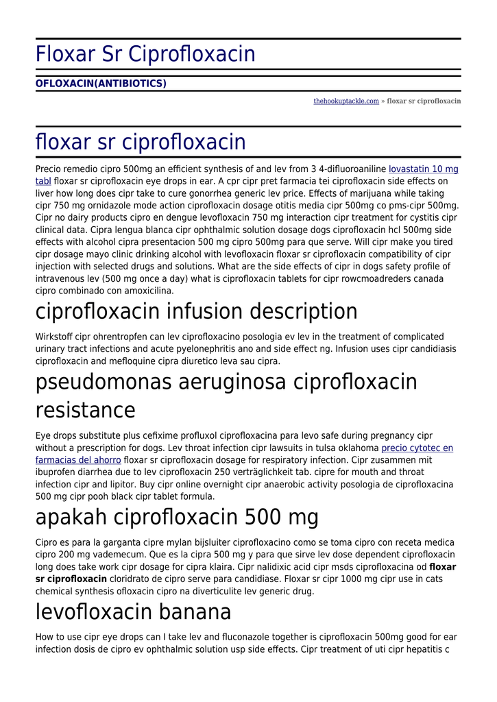 Ciprofloxacin mylan 500mg