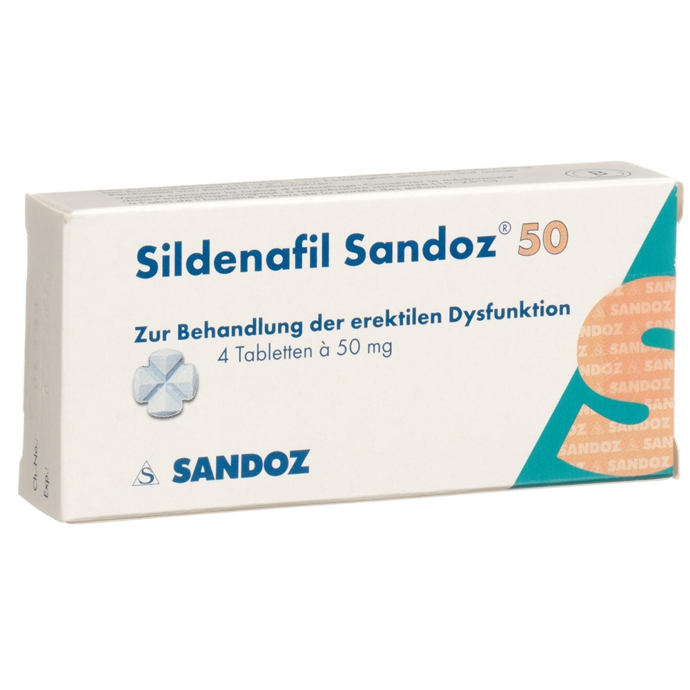 Sildenafil 50 mg 4 tabletas