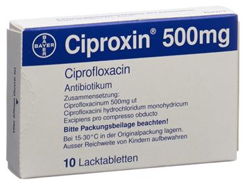 Ciprofloxacin prix