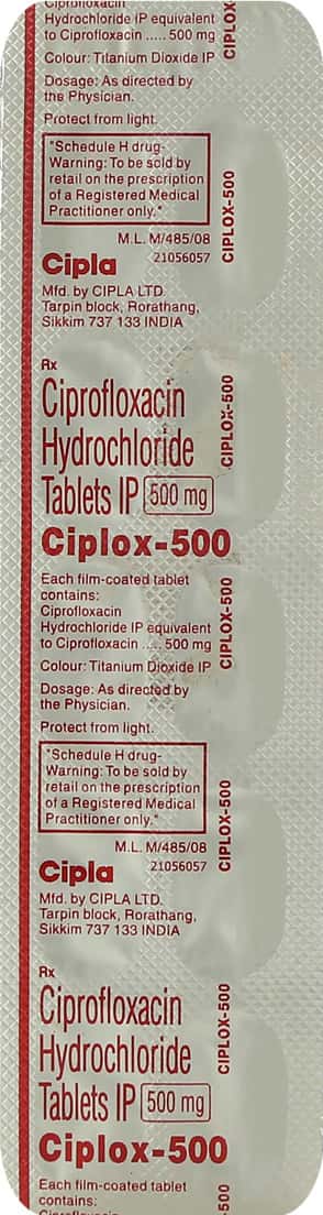 Ciprofloxacin 500 mg od