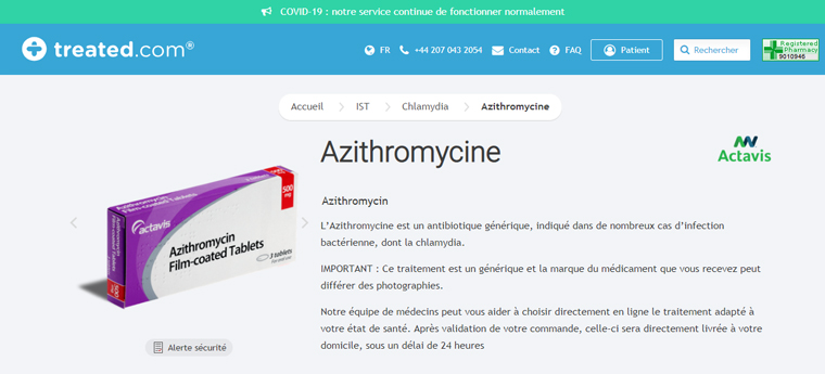 Acheter du zithromax en ligne