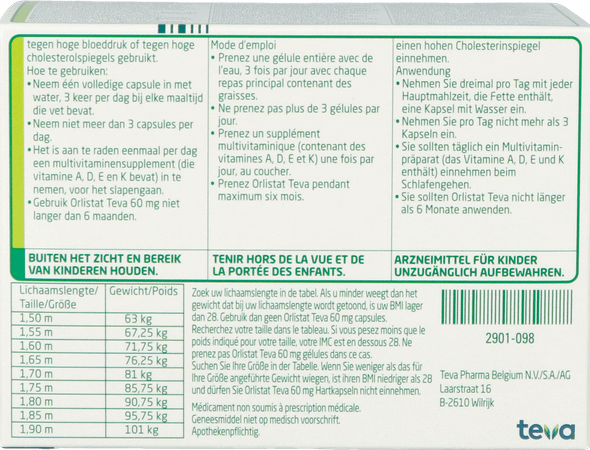 Orlistat sandoz 120 mg france