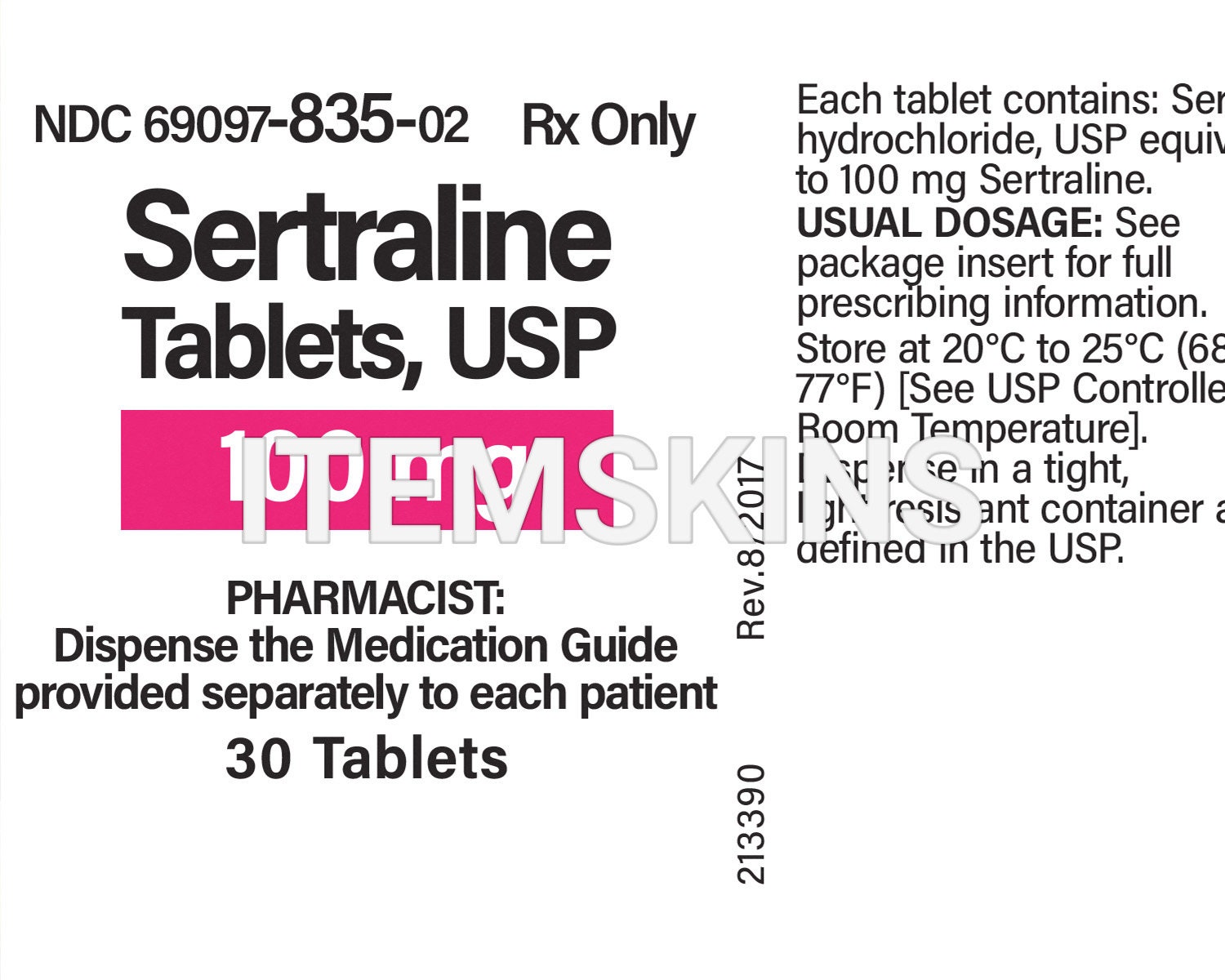 Sertraline 100mg Ndc