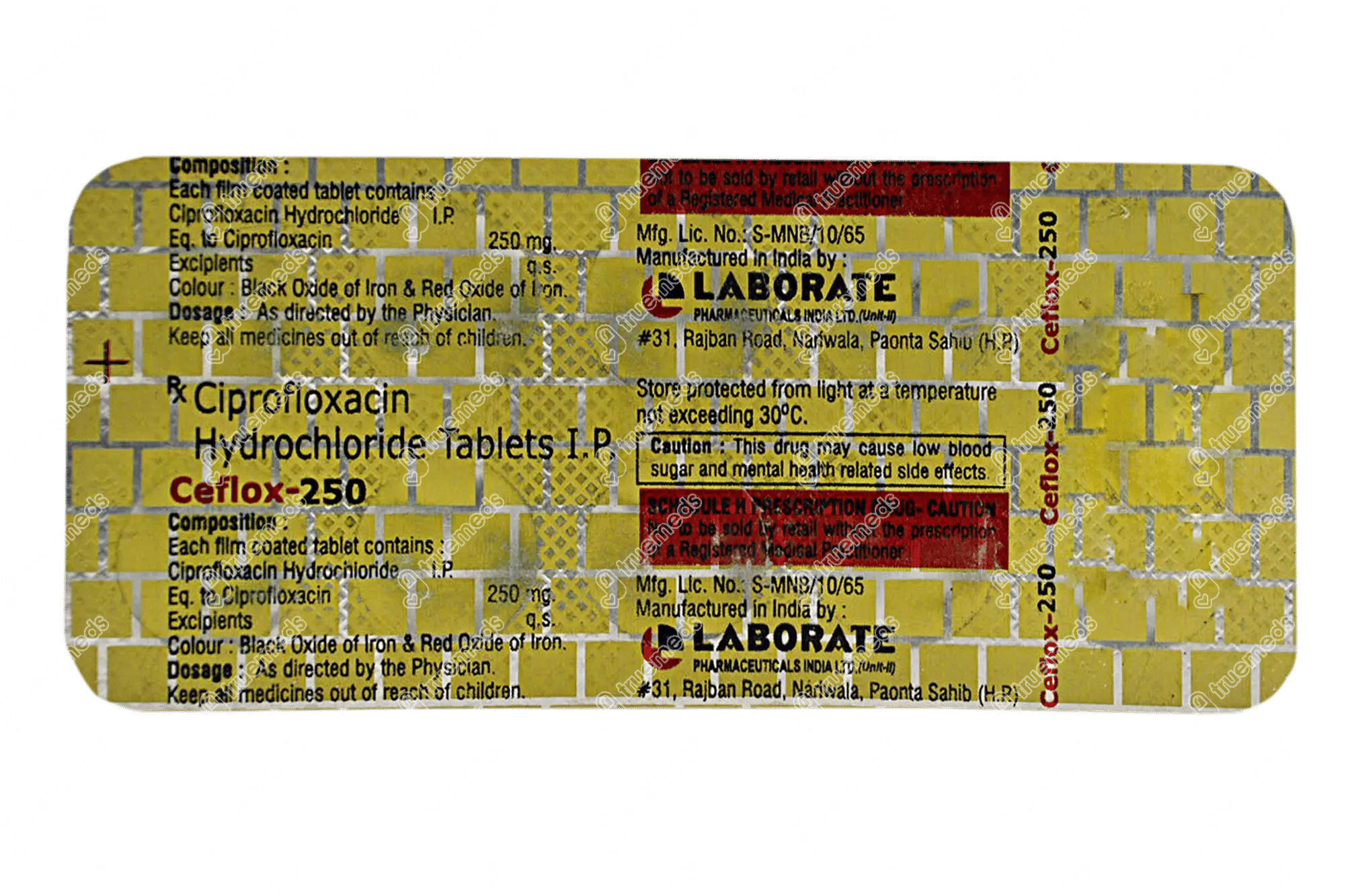 Ciprofloxacin 250mg emc
