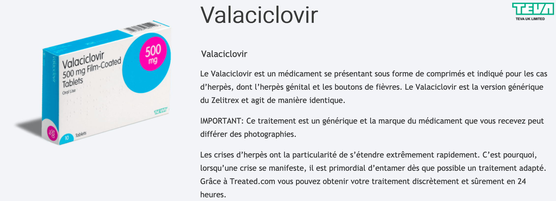 Acheter Valtrex Générique