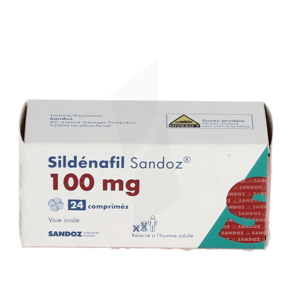 sildenafil sandoz 100mg prix