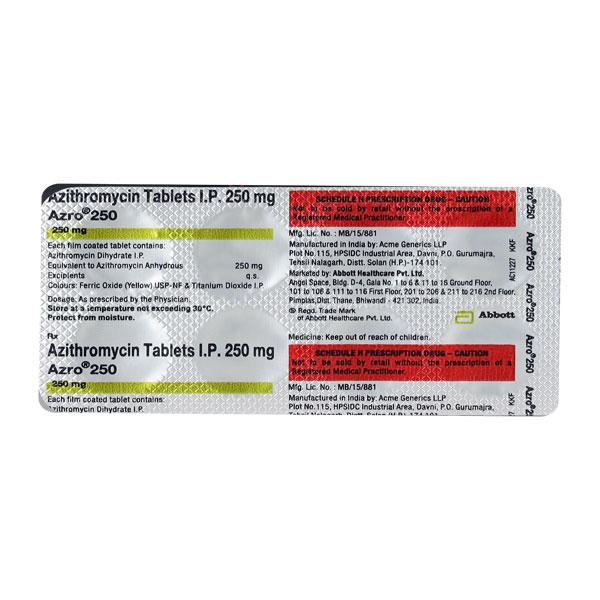 Azithromycin 250mg Emc