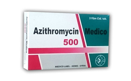 Azithromycin 500 mg qid