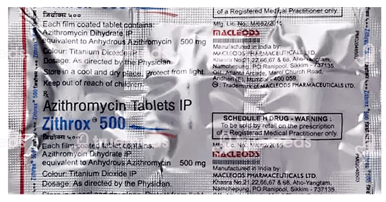 Azithromycin 500 Mg Zithrolect