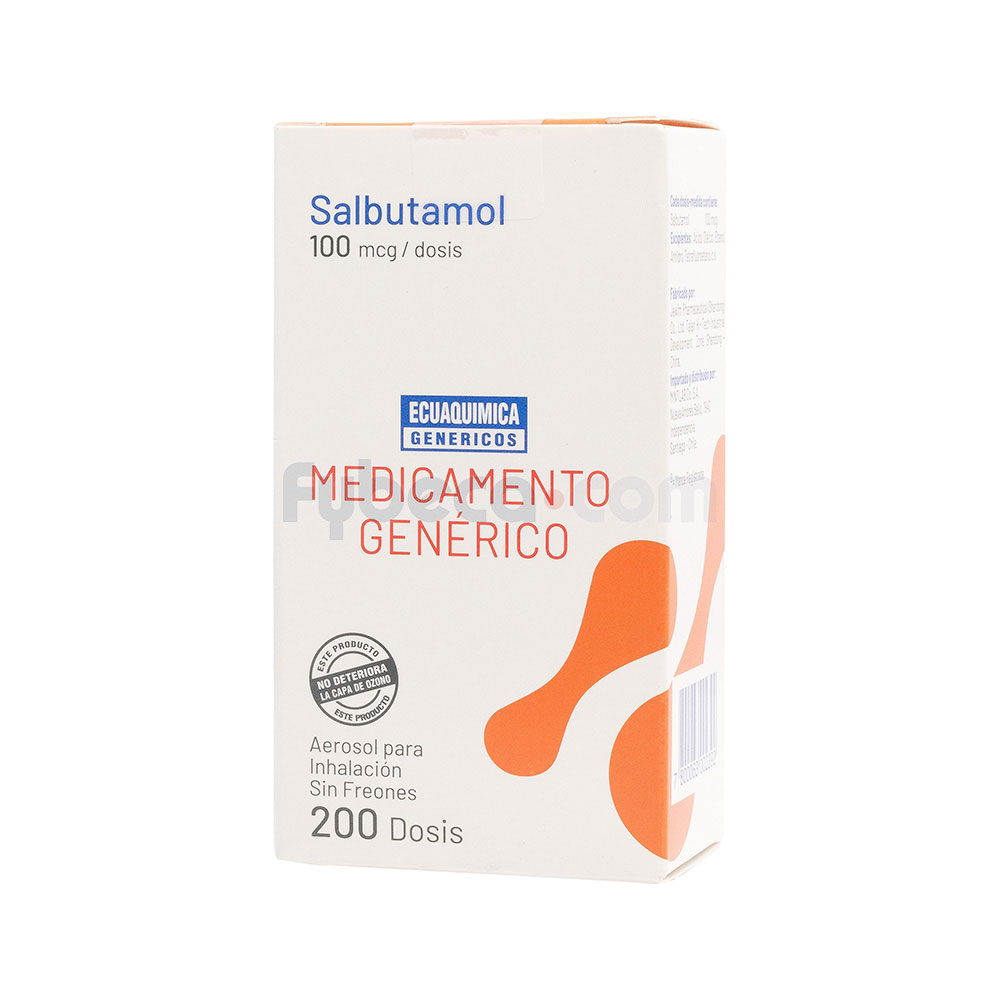 Salbutamol De 100 Mcg