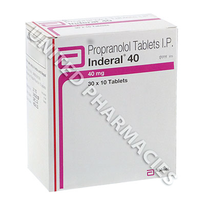 Inderal 40 mg propranolol cloridrato