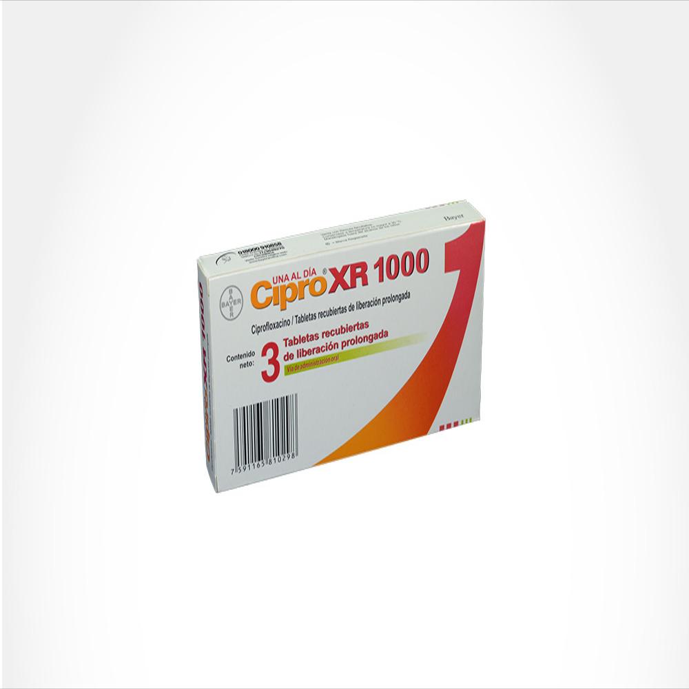 Cipro xr ciprofloxacina 1000 mg