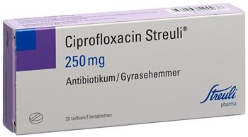 Ciprofloxacin 250 mg compendium
