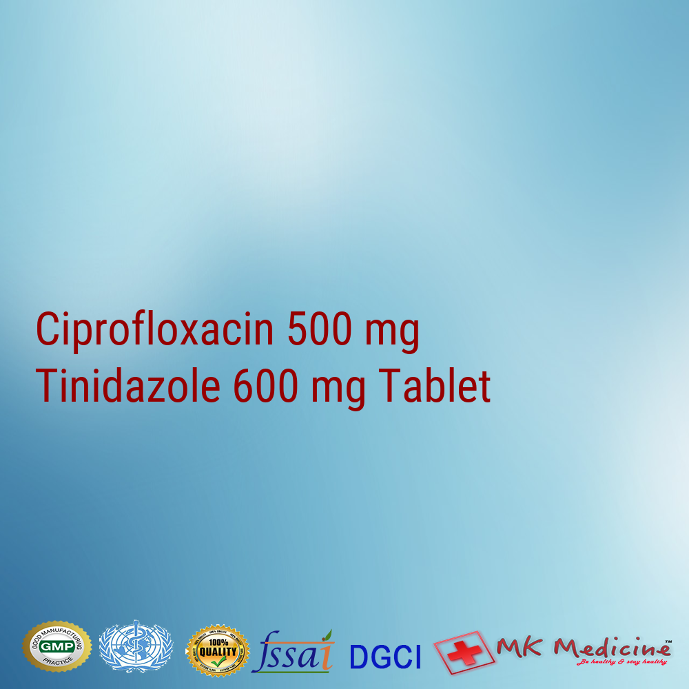 Ciprofloxacin 500mg tinidazole 600 mg
