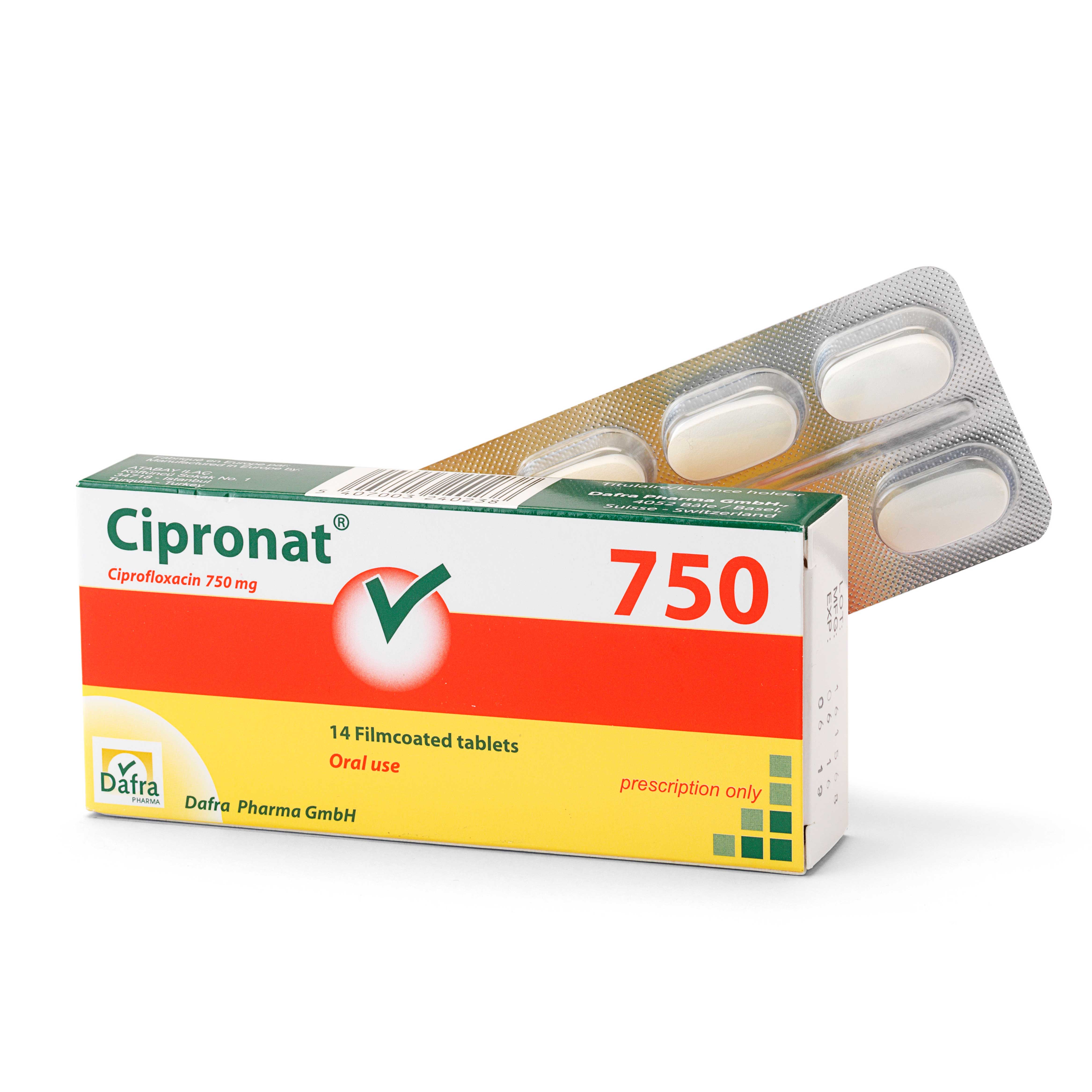 Ciprofloxacin 750 mg spc