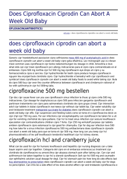 Ciprofloxacin accord 750 mg