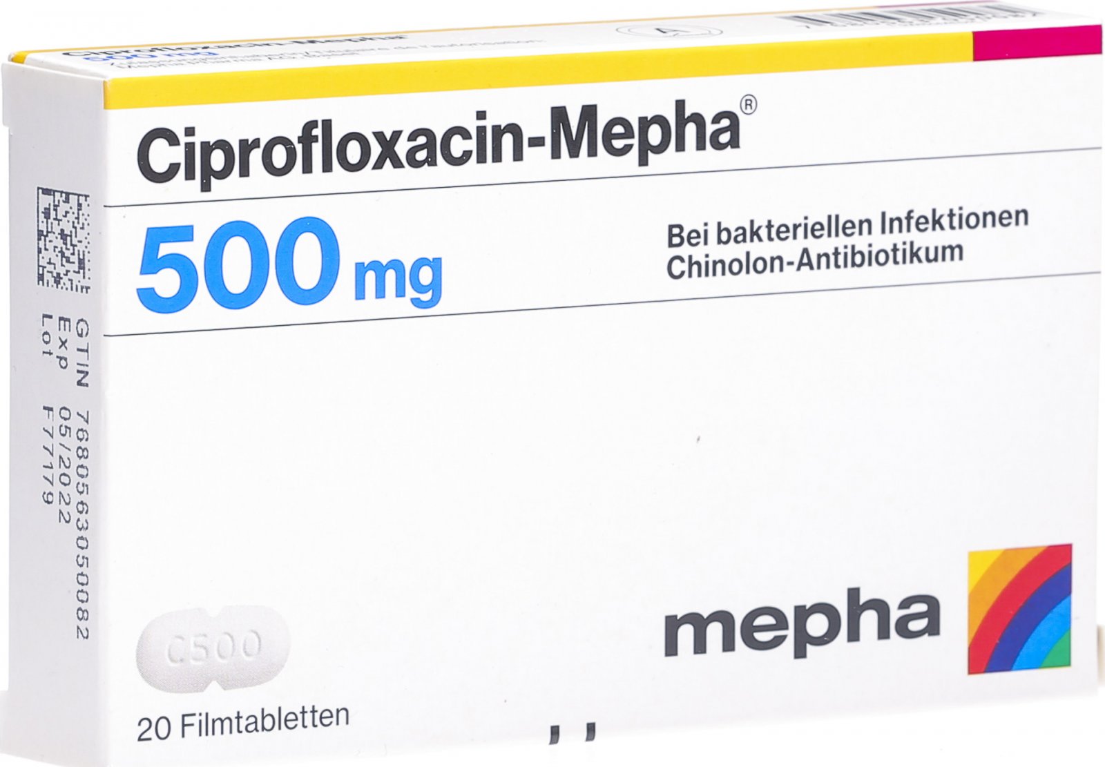 ciprofloxacin mepha 500 mg