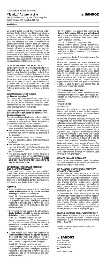 Zithromax 250 sans ordonnance en pharmacie