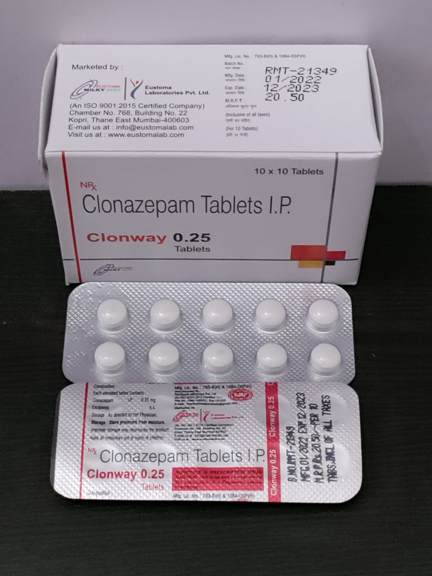 Pilule Clonazepam