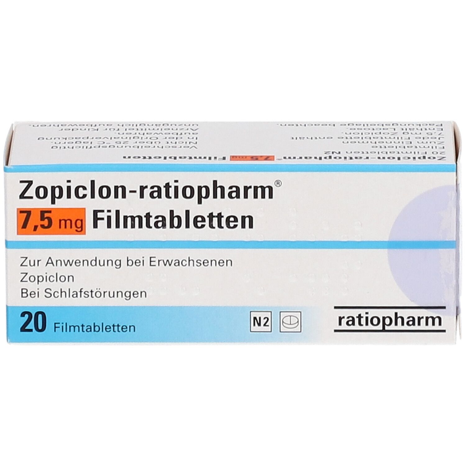 Achat zopiclone 7.5 mg