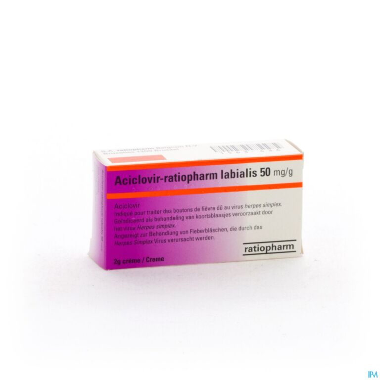 Prix aciclovir crème tube de 2g