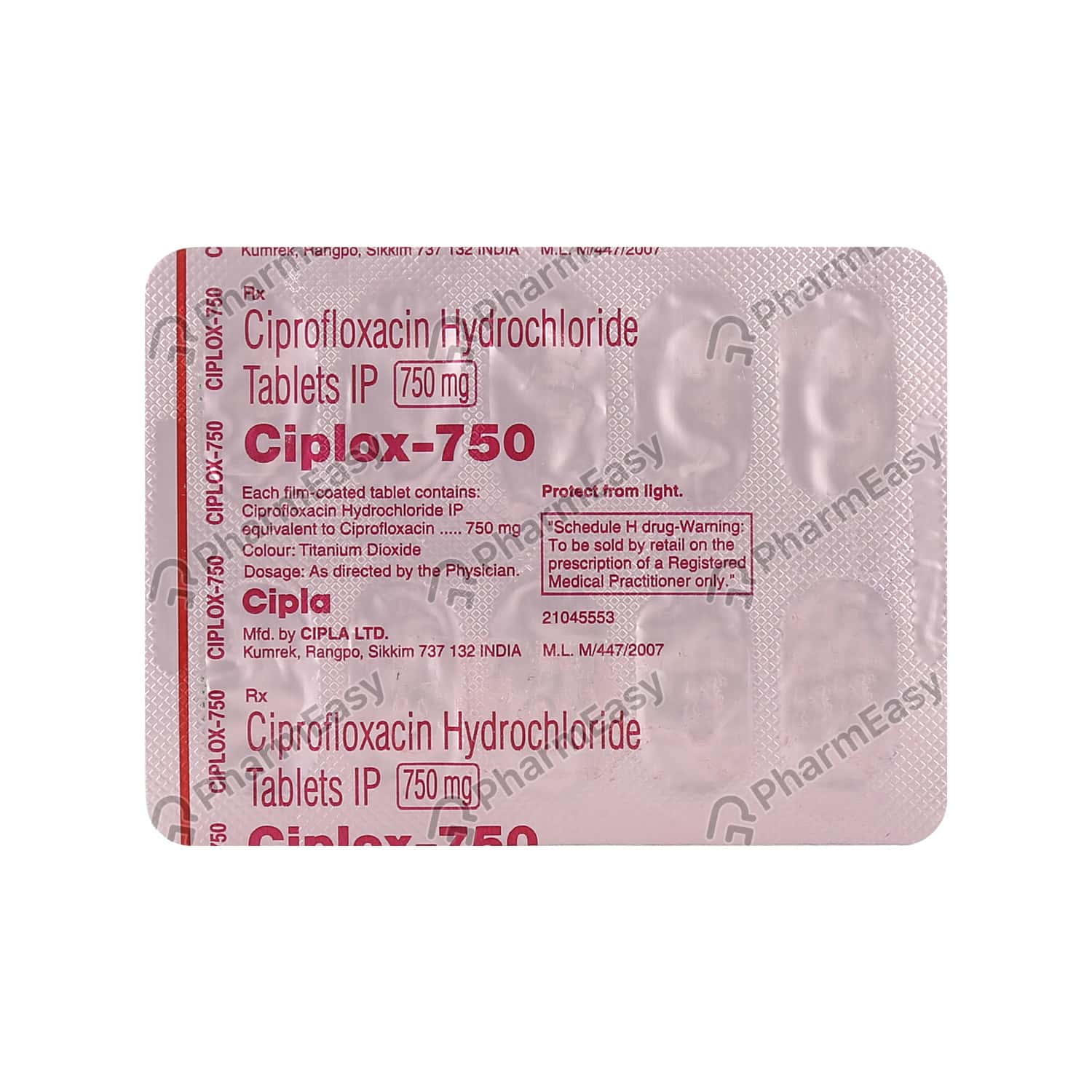 Ciprofloxacin Sandoz 750 Mg