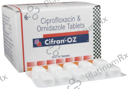 ciprofloxacin 500mg & ornidazole 500 mg