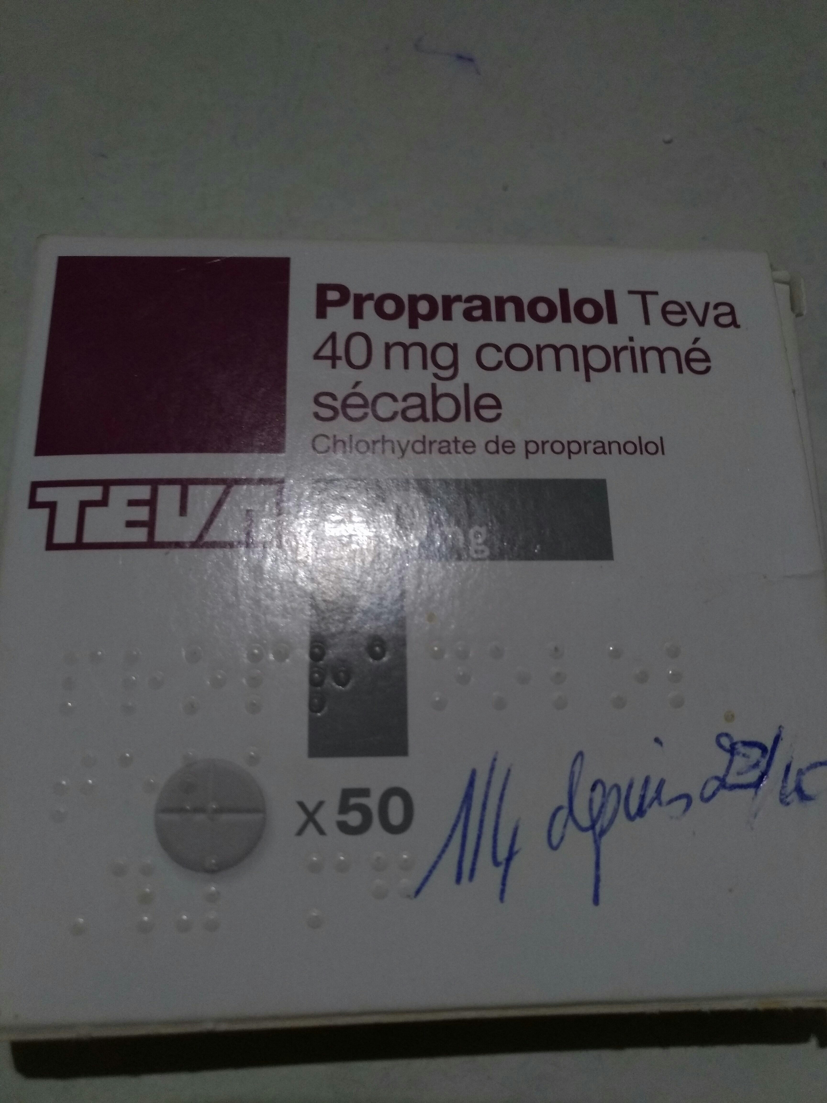 Propranolol Prix Sans Ordonnance