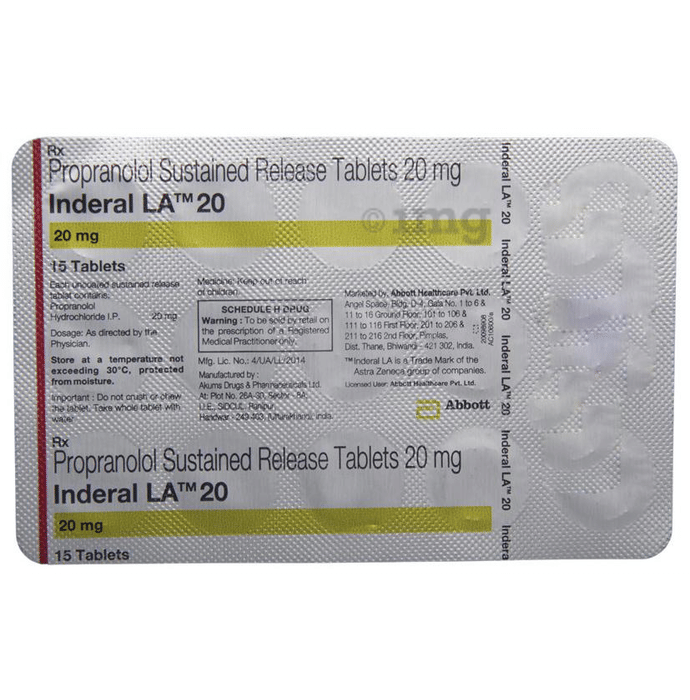 Inderal 20 mg la