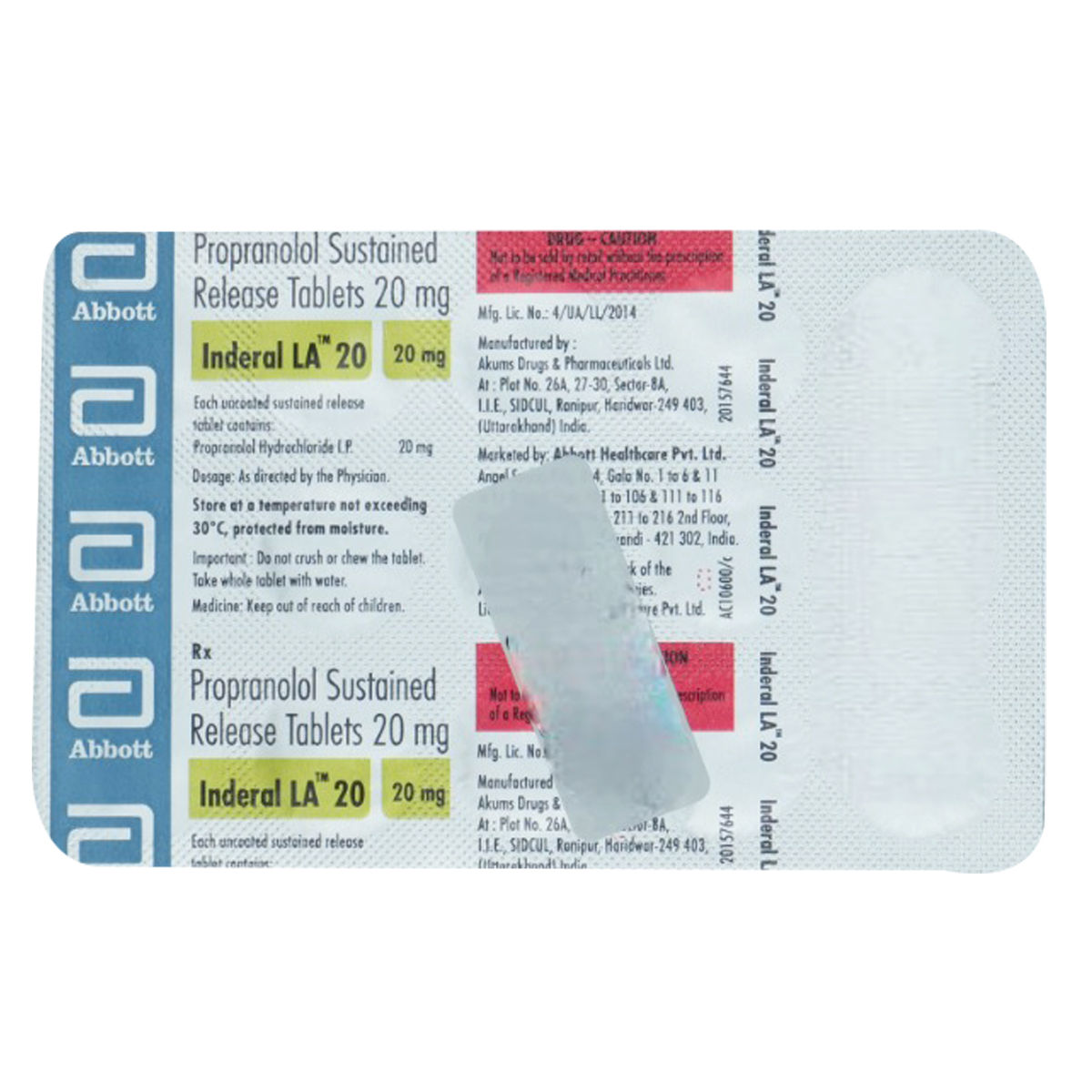 Inderal 20 mg la