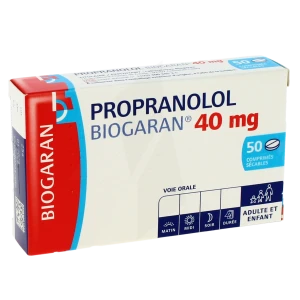 Inderal 40 mg prix