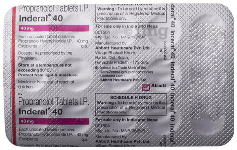 inderal comprimé 40 mg