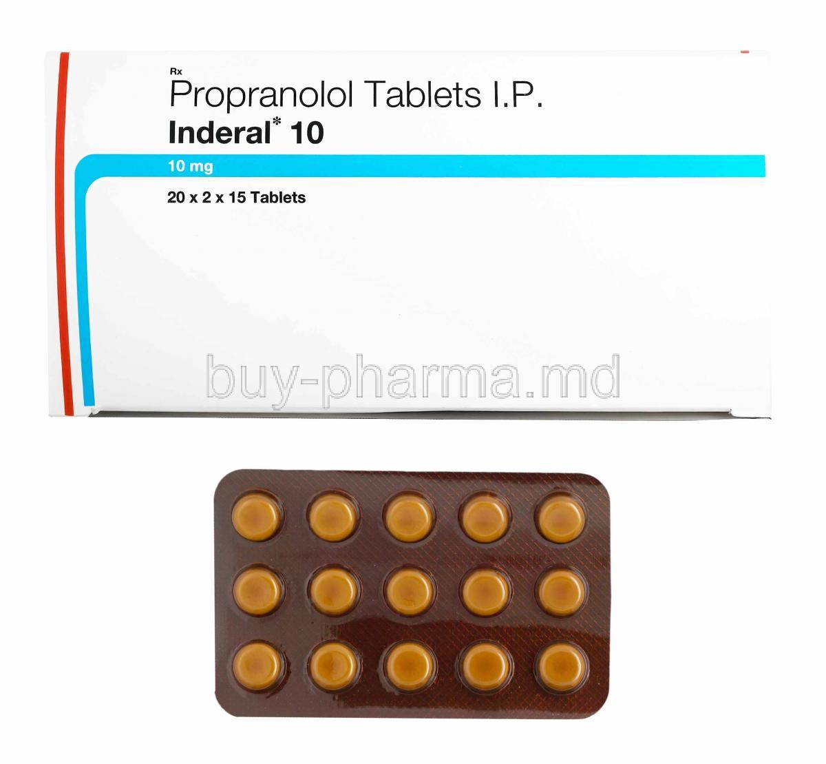 Inderal de 20 mg
