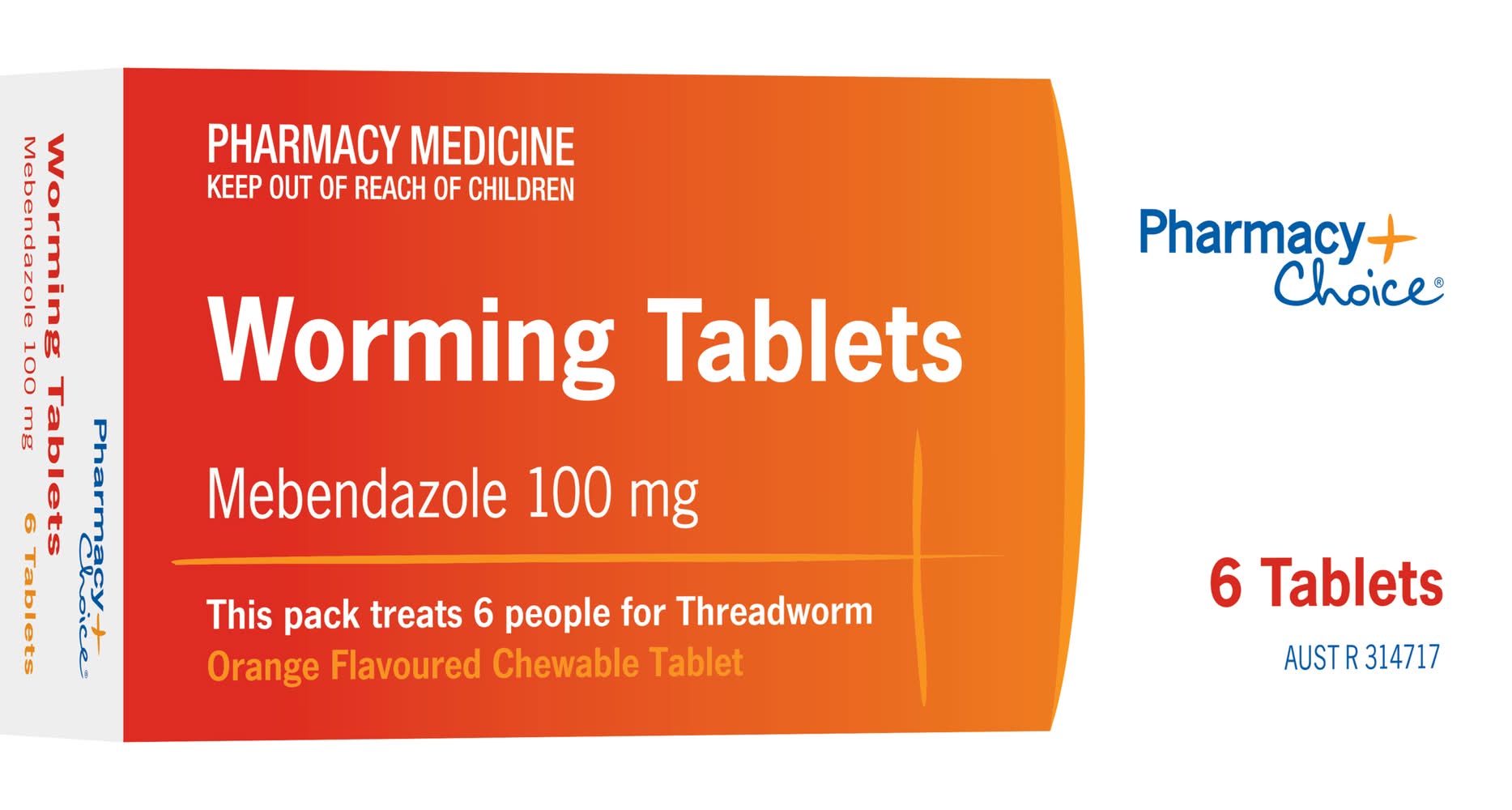 Mebendazole de 100 mg