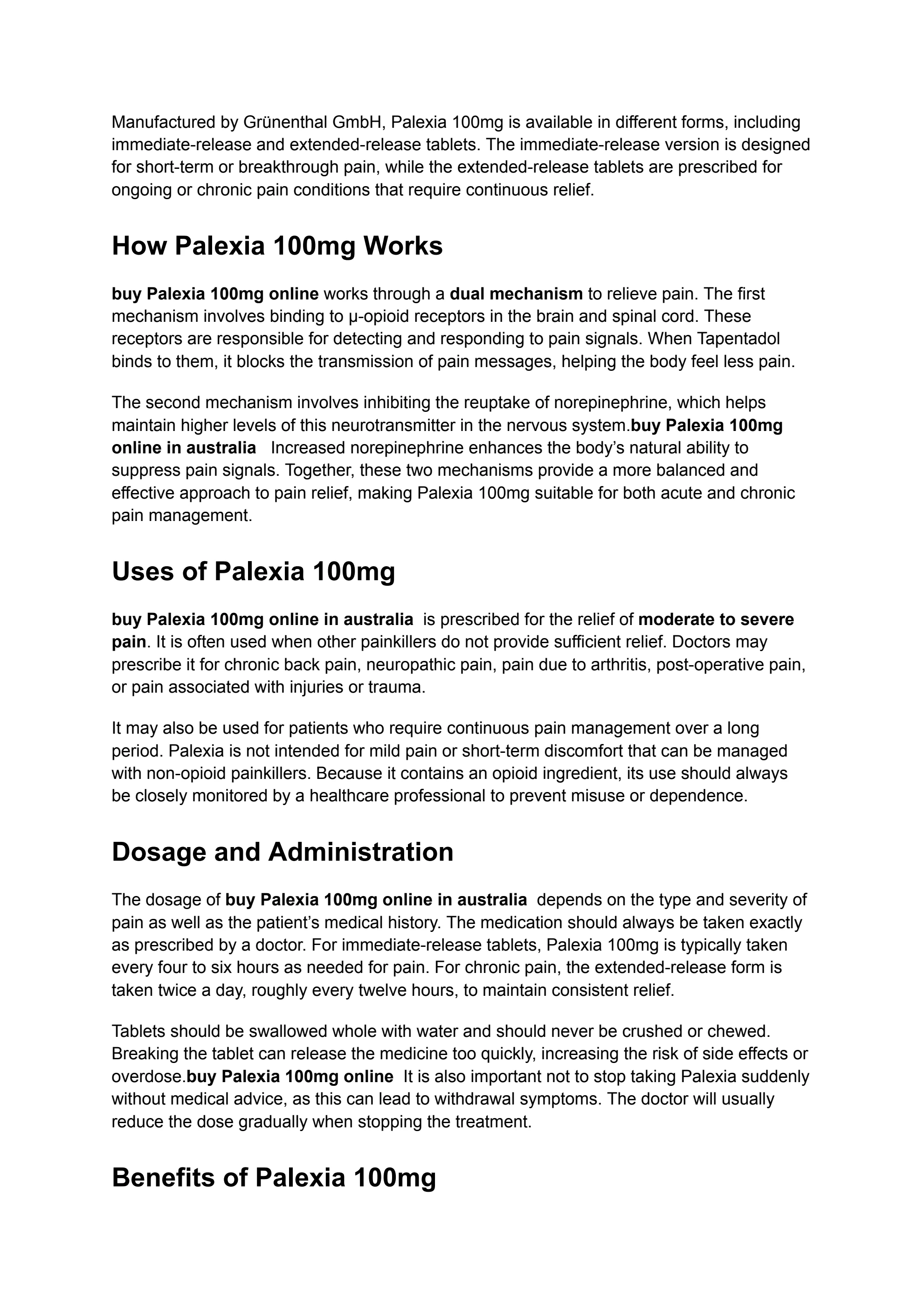 Palexia acheter online