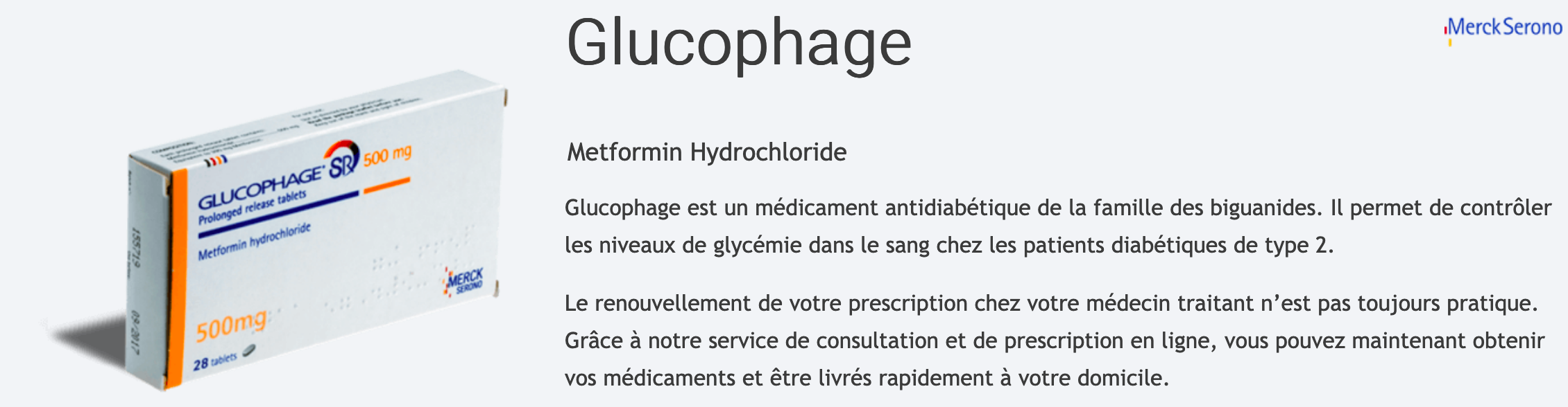 Prix Glucophage 850