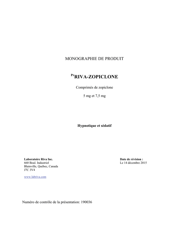 Prix Imovane 7.5