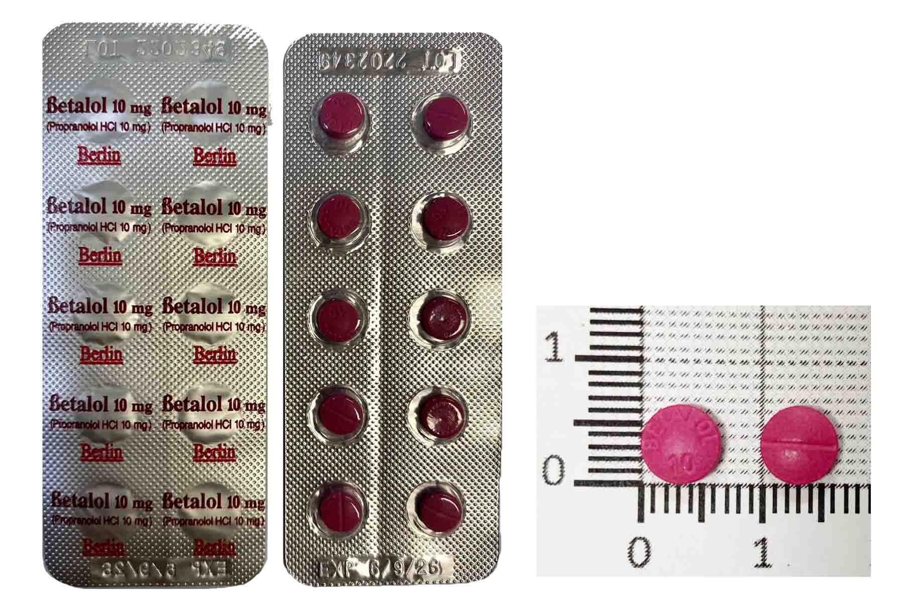 Propranolol 10 mg mexico