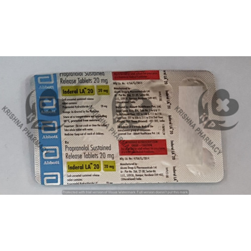 propranolol 20 mg inderal