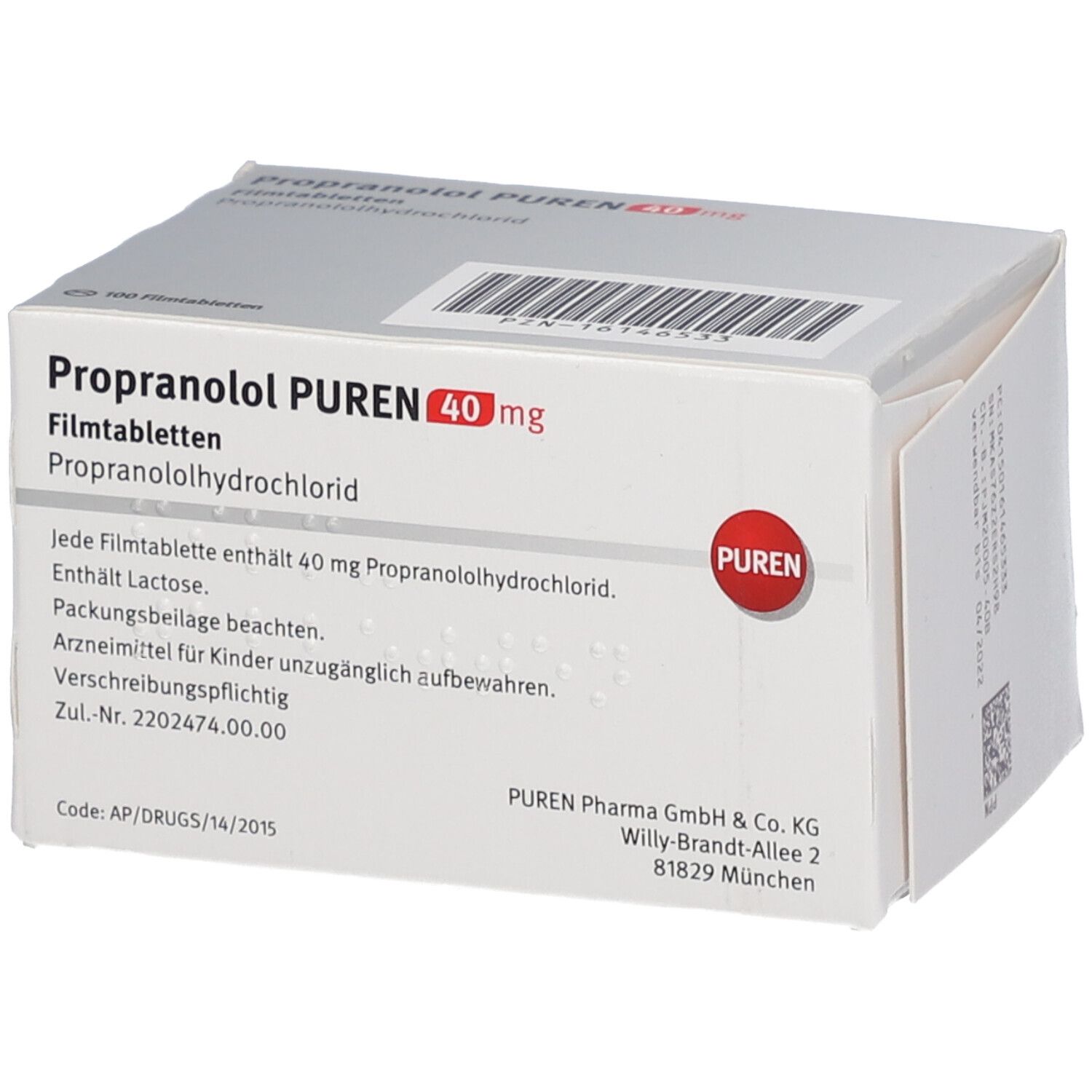 Propranolol 2x 40 Mg