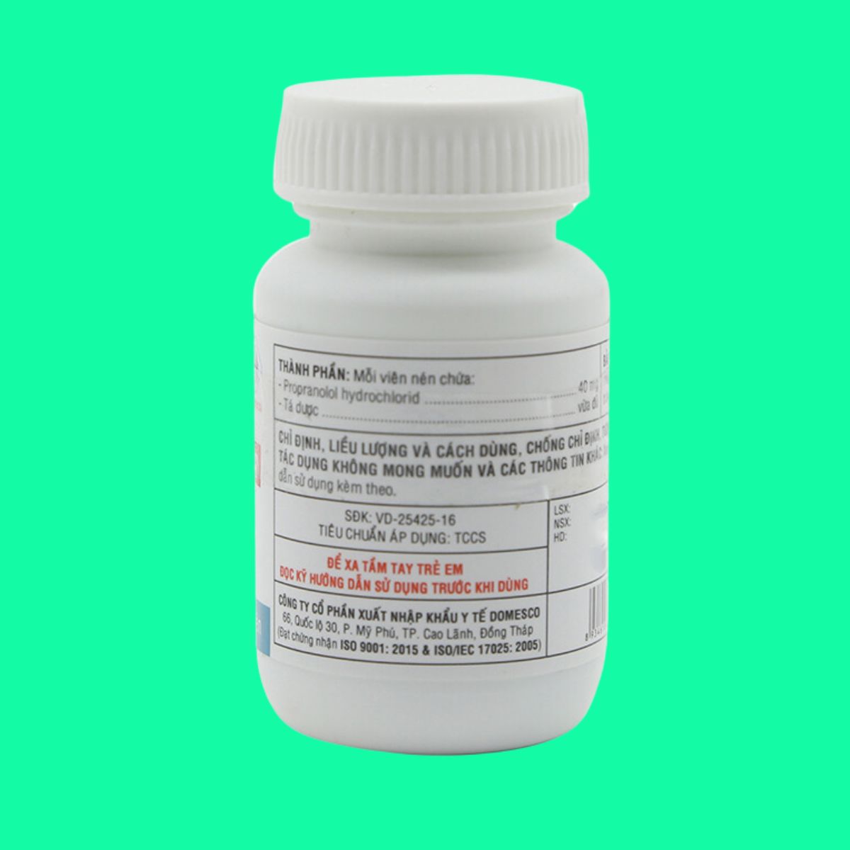 Propranolol 40mg dorocardyl