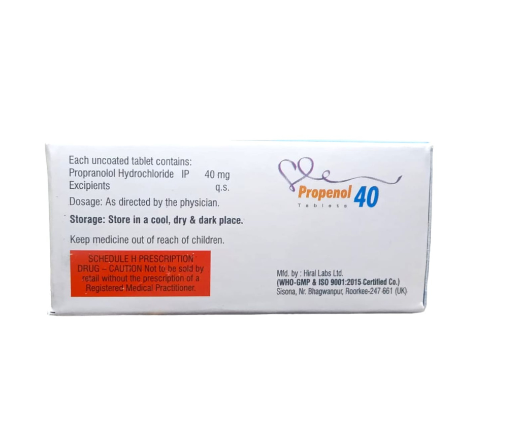 Propranolol 40mg Uk